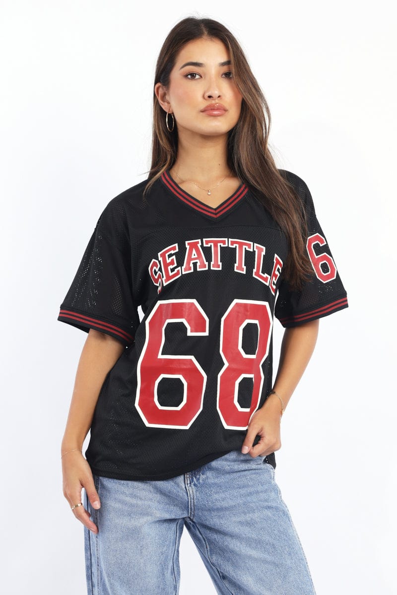 Black Sport Tee Short Sleeve