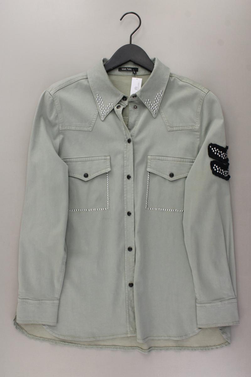 Marc Aurel Langarmbluse Gr. 40 neuwertig mit Nieten grün